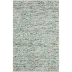 Photo of Green Wool Hand Loomed Handmade Area Rug