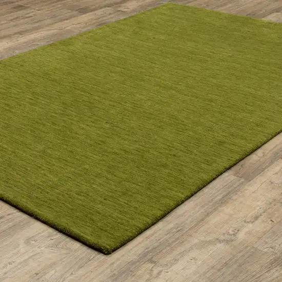 Green Wool Hand Tufted Area Rug Photo 7