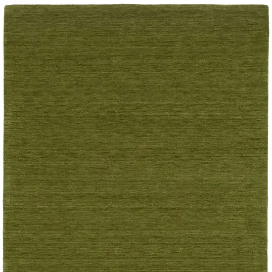 Green Wool Hand Tufted Area Rug Photo 4