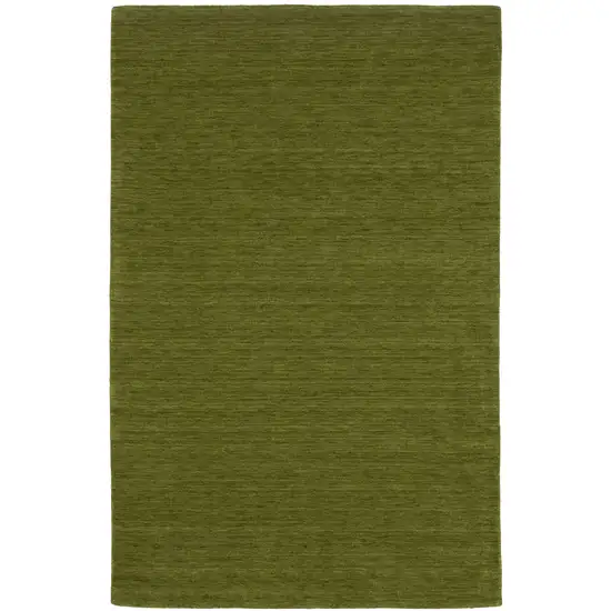 Green Wool Hand Tufted Area Rug Photo 2