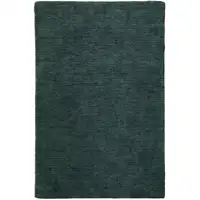 Photo of Green Wool Hand Woven Area Rug