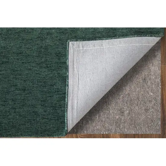 Green Wool Hand Woven Area Rug Photo 5