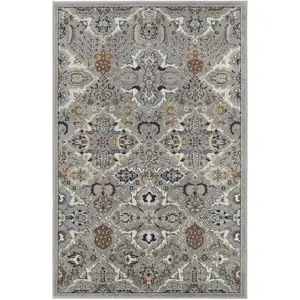 Photo of Green and Ivory Floral Power Loom Area Rug