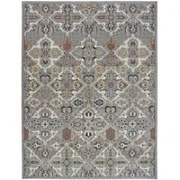 Photo of Green and Ivory Floral Power Loom Area Rug