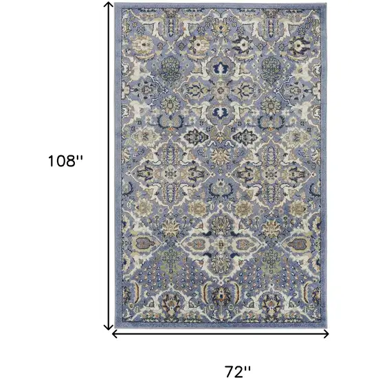 Green and Ivory Floral Power Loom Area Rug Photo 9