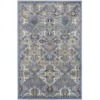 Photo of Green and Ivory Floral Power Loom Area Rug