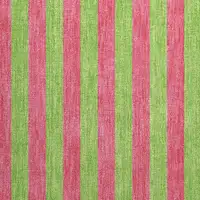 Photo of Green and Red Striped Washable Non Skid Indoor Outdoor Area Rug