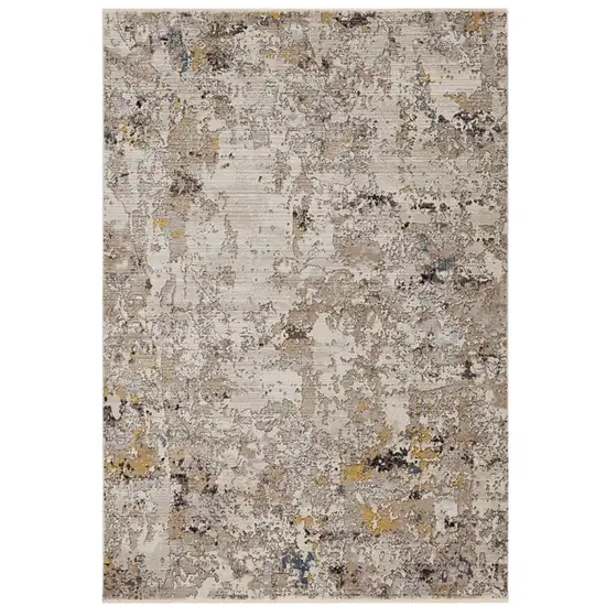 Grey Abstract Area Rug Photo 2