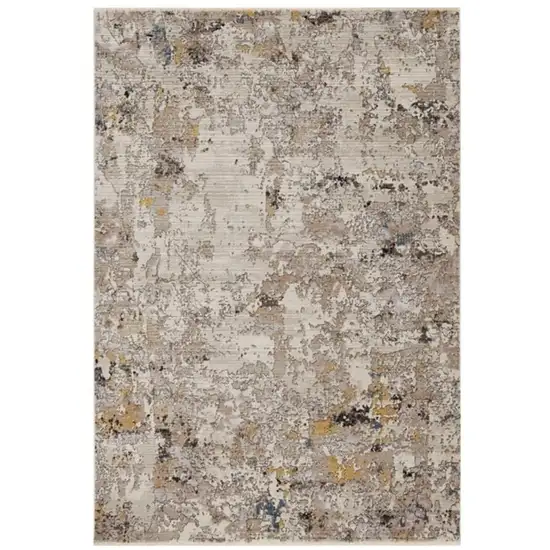 Grey Abstract Area Rug Photo 1