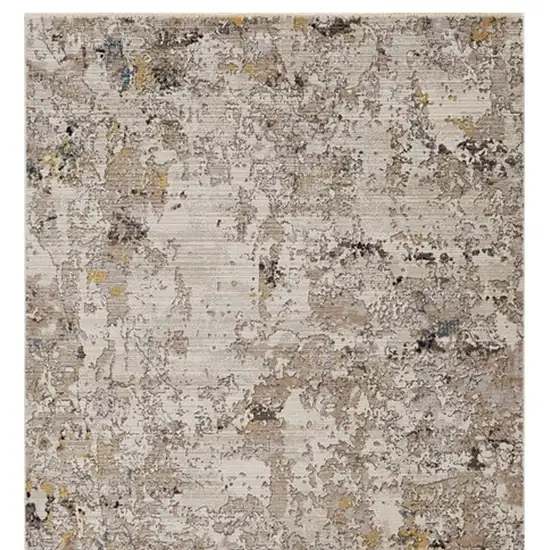 Grey Abstract Area Rug Photo 4