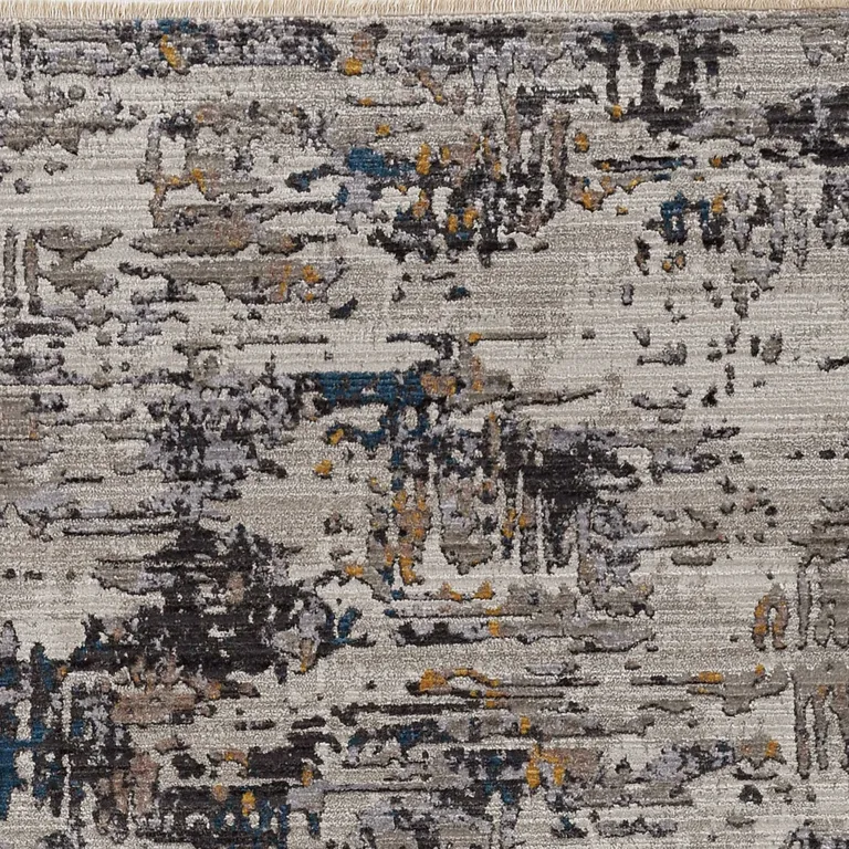 Grey Abstract Area Rug Photo 1