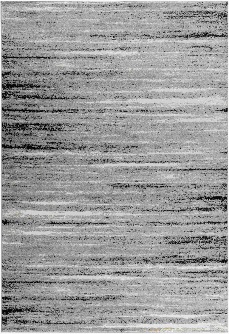 Grey Abstract Area Rug Photo 5