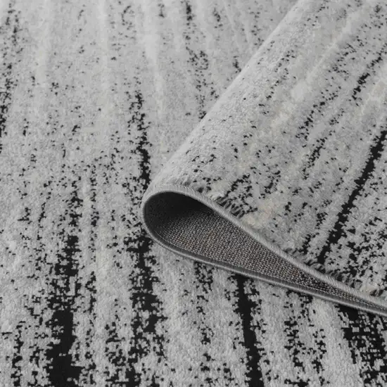 Grey Abstract Area Rug Photo 7