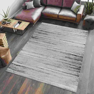 Photo of Grey Abstract Area Rug