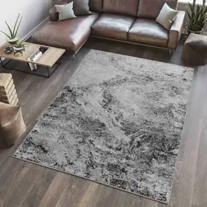 Photo of Grey Abstract Area Rug