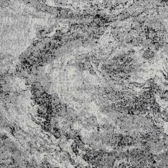 Grey Abstract Area Rug Photo 3