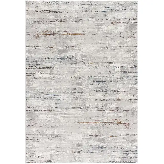 Grey Abstract Area Rug Photo 5