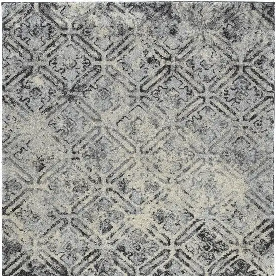 Grey Diamond Area Rug Photo 5