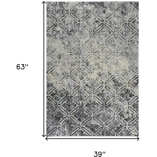 Grey Diamond Area Rug Photo 8