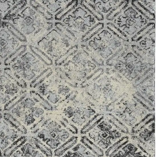 Grey Diamond Area Rug Photo 4