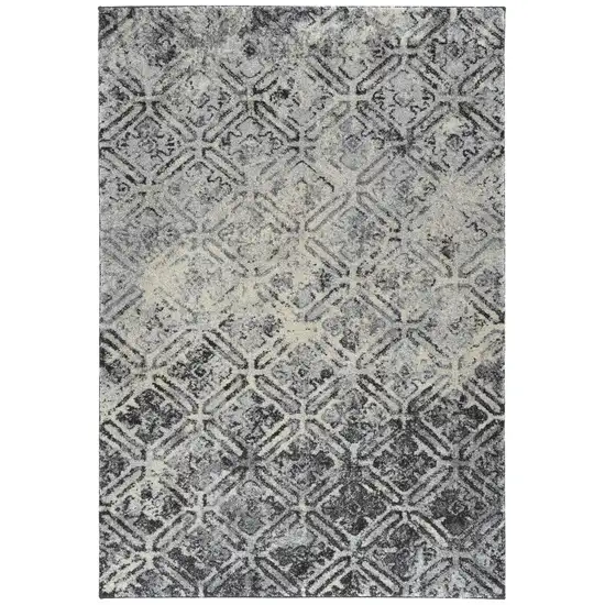 Grey Diamond Area Rug Photo 4