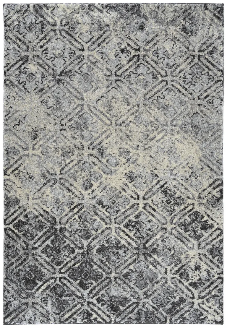 Grey Diamond Area Rug Photo 1