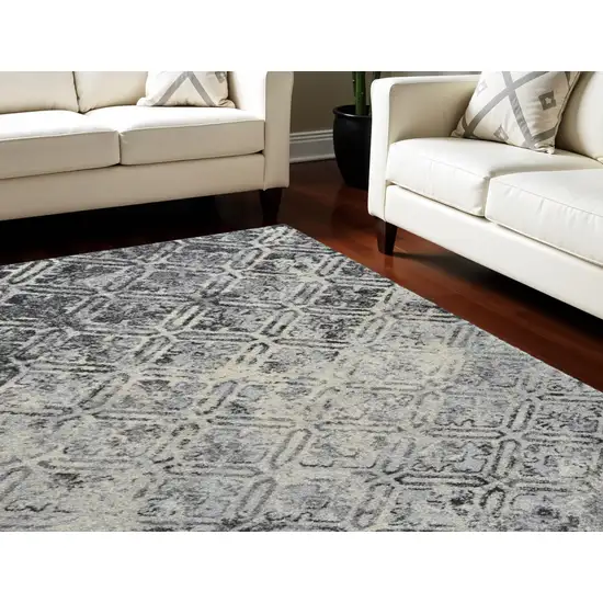 Grey Diamond Area Rug Photo 1