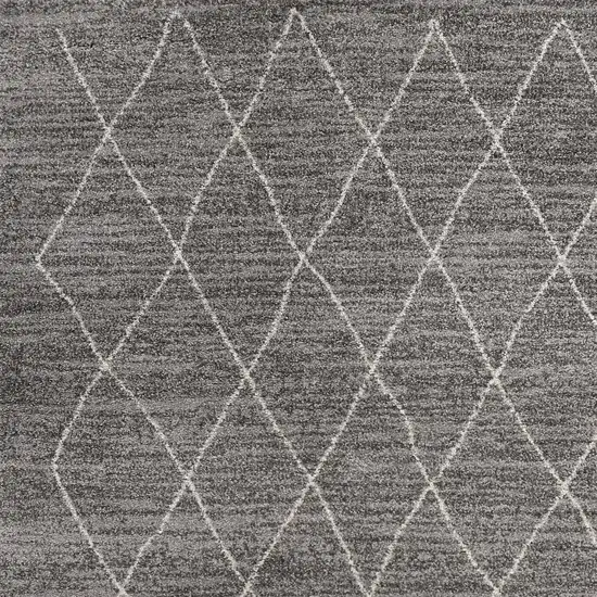 Grey Diamond Pattern Area Rug Photo 3