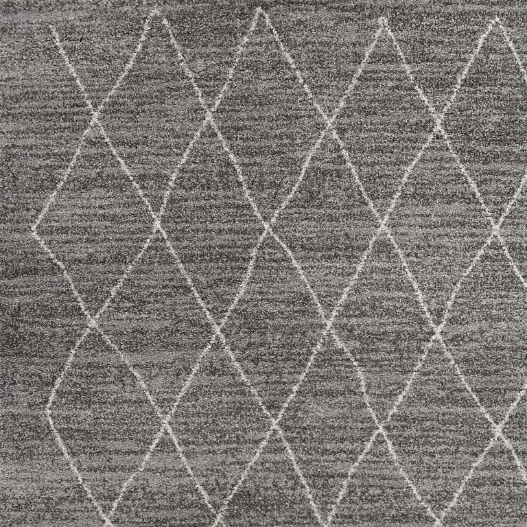 Grey Diamond Pattern Area Rug Photo 3