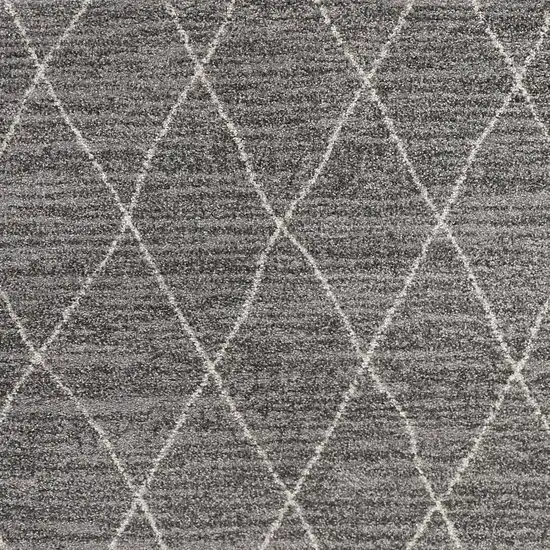 Grey Diamond Pattern Area Rug Photo 2