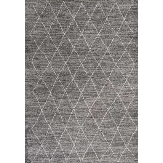 Grey Diamond Pattern Area Rug Photo 1