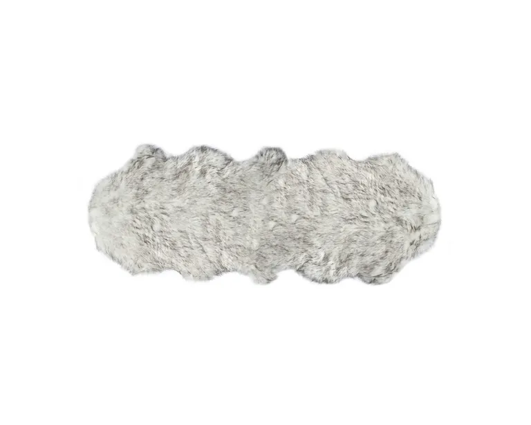 Grey Faux Sheepskin - Rug Photo 1