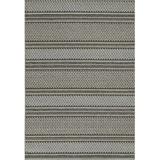 Grey Geometric Area Rug Photo 2