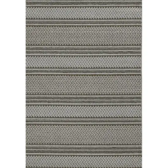 Grey Geometric Lines Area Rug Photo 2