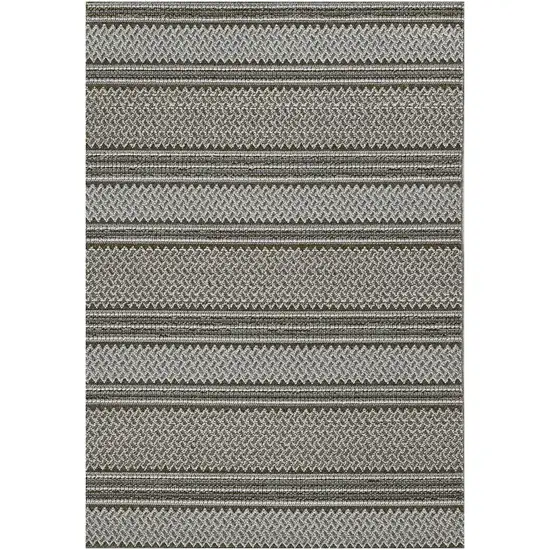 Grey Geometric Lines Area Rug Photo 2