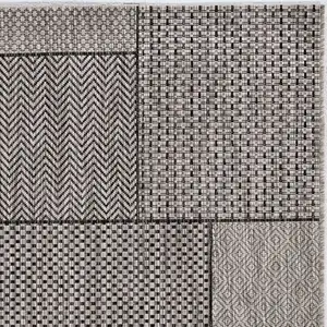 Photo of Grey Geometric Patterns Area Rug