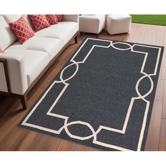 Gray Handmade Indoor Outdoor Area Rug Photo 1