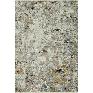 Photo of Grey Hand Loomed Traditional Floral Indoor Area Rug