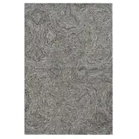 Photo of Grey Hand Tufted Abstract Indoor Area Rug