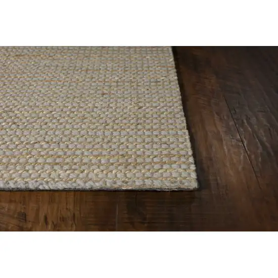 Grey Hand Woven Wool And Jute Indoor Area Rug Photo 1