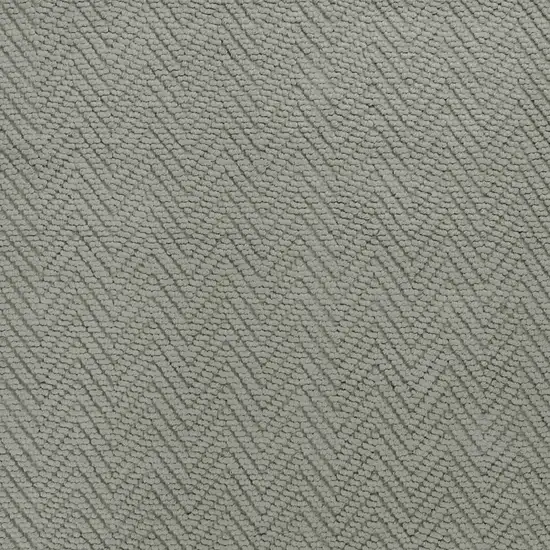 Gray Chevron Hand Woven Area Rug Photo 4