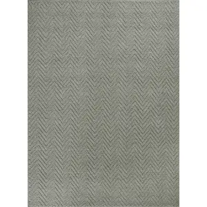 Photo of Grey Heather Hand Woven Herringbone Jute Indoor Accent Rug