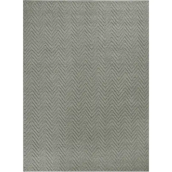 Gray Jute Chevron Hand Woven Area Rug Photo 2