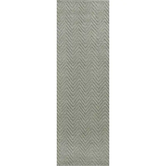 Grey Heather Hand Woven Herringbone Jute Indoor Area Rug Photo 1