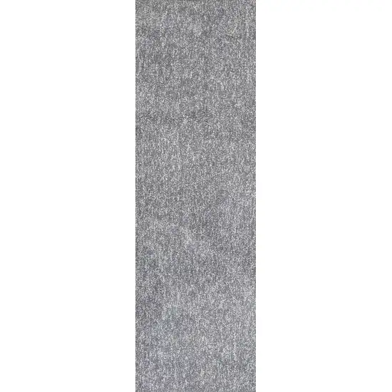 Grey Heather Plain Runner Rug Photo 1