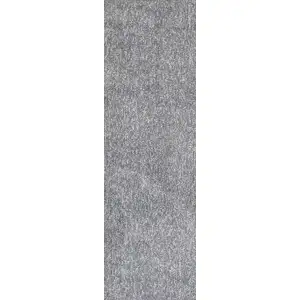 Photo of Grey Heather Plain Runner Rug