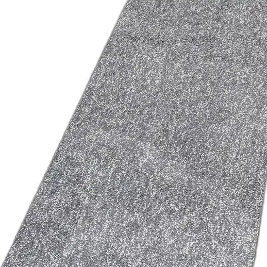 8' Grey Heather Plain Runner Rug Photo 2