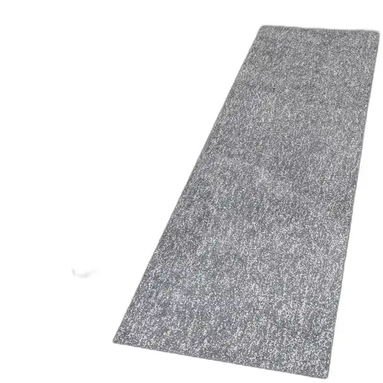 Grey Heather Plain Runner Rug Photo 4