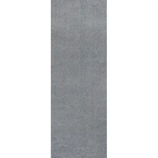 Grey Indoor Shag Runner Rug Photo 1