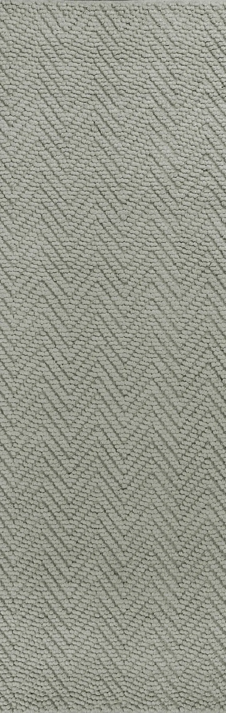 Grey Jute Runner Rug Photo 1